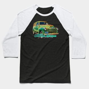 1952 Chevrolet Advance Design Panel Truck Baseball T-Shirt